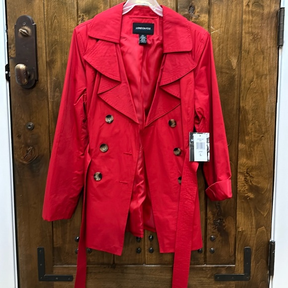 Large Red London Fog jacket - Picture 1 of 5